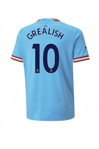 Fotbalové Dres Manchester City Jack Grealish #10 Domácí Oblečení 2022-23 Krátký Rukáv